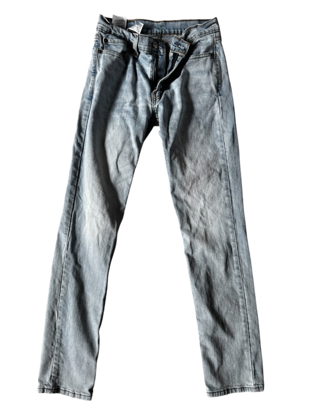 Men's Light Wash Blue Levi 311 Straight-Leg Jeans